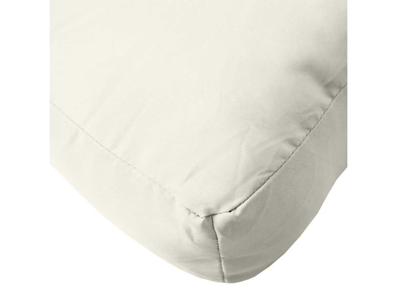  Coussin de palette, coussin de chaise, coussin de canapé crème mélangé 60x60x9,5 cm tissu cf55343  - Conforama E