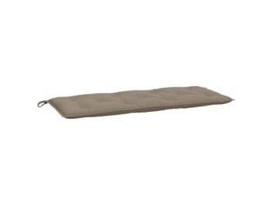 Coussin de banc de jardin, coussin d'assise taupe 120x50x7 cm tissu oxford cf52831