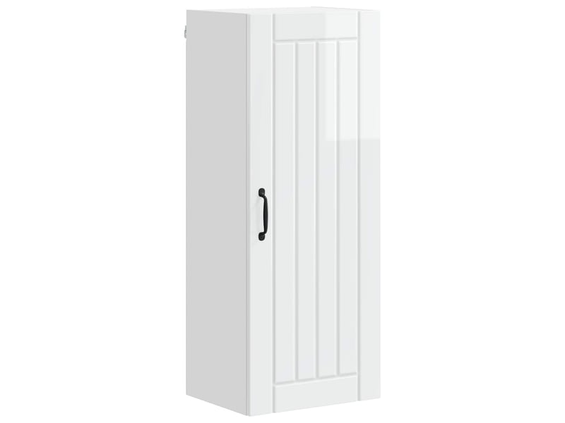 Meuble mural de cuisine, armoire de cuisine blanc brillant 40x31x100cm shl3069  - Conforama A