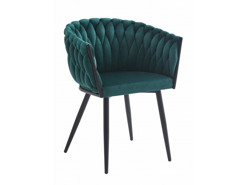Family chaise orion - velours vert x 1  - Conforama A