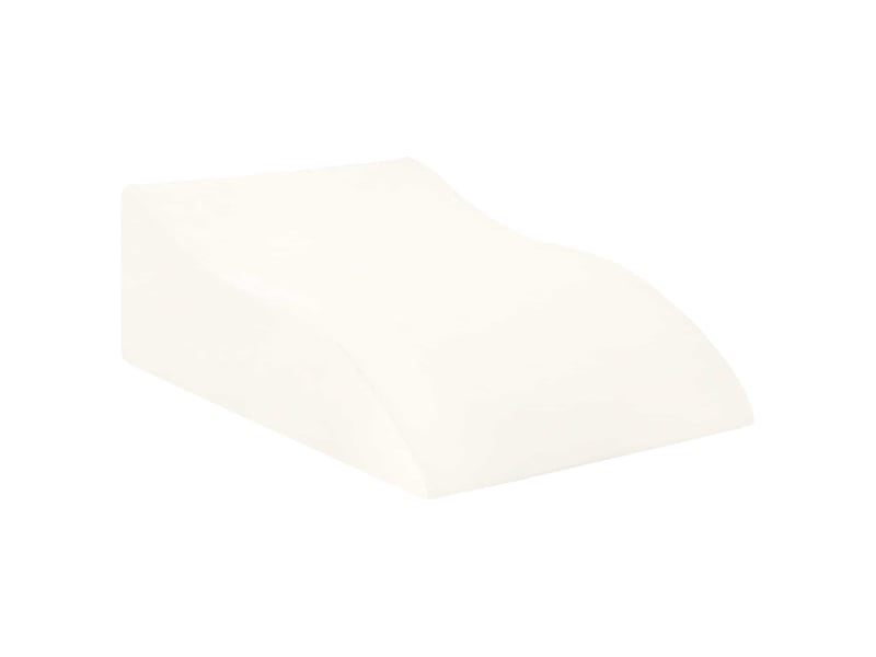 Coussin pour les jambes, oreiller 68 x 40 x 21,5 cm mousse pu blanc cf56587  - Conforama A