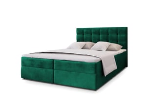 Lit avec rangement 180x200 cm <strong>MASSENO</strong> <strong></strong> coloris vert
