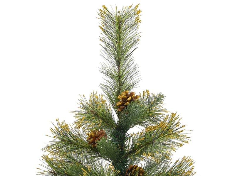  Sapin de noël - arbre de noël artificiel articulé avec pommes de pin 150 cm  - Conforama D