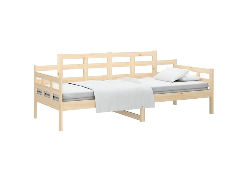  Lit simple- lit adulte -  lit de jour sans matelas bois de pin massif 80x200 cm  - Conforama B