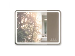 Miroir salle de bain led 60x80 mural lumineux sans cadre anti-buée