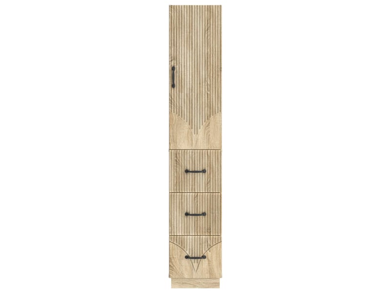 Ensemble de meubles 2 pcs, rangement de salon 33 x 34,5 x 87 cm bois d'ingénierie shl701 - Conforama E