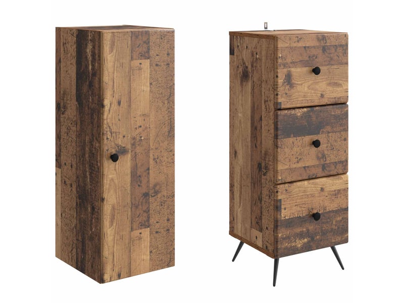  Ensemble de meubles 2 pcs, rangement de salon 34,5x34,5x90 cm bois d'ingénierie shl9466  - Conforama D