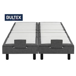 Sommier relaxation 2x90x200 cm BULTEX RELAX PLUS épaisseur 16 cm vendu avec pieds