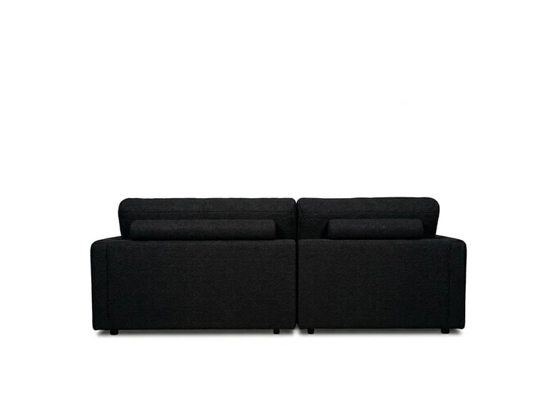 Canapé venezia laine bouclée angle g noir 3 pl 3CA56.AS.3A.G.12 - Conforama E