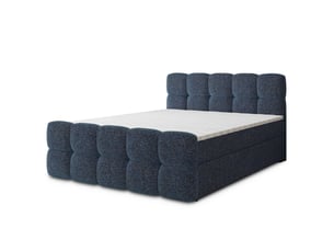 Lit avec rangement 180x200 cm <strong>MASSENO</strong> <strong></strong> coloris bleu
