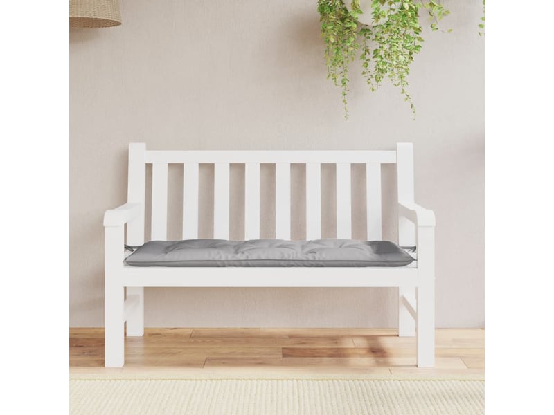  Coussin de banc de jardin, coussin d'assise gris 120x50x7 cm tissu oxford cf52725  - Conforama C