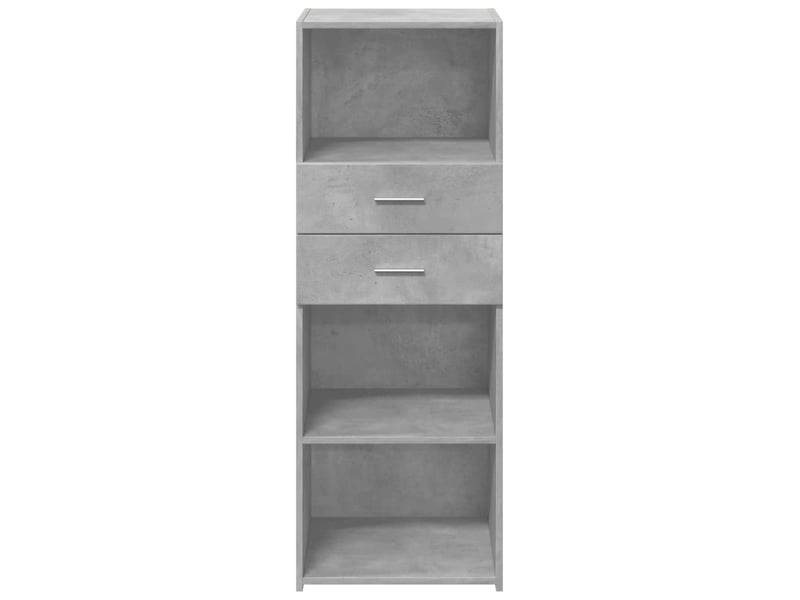  Buffet haut - bahut - meuble de rangement gris béton 45x42,5x124 cm bois d'ingénierie  - Conforama D
