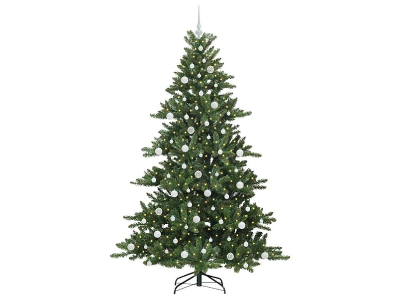  Sapin de noël - arbre de noël artificiel à branches articulées vert 210 cm  - Conforama C