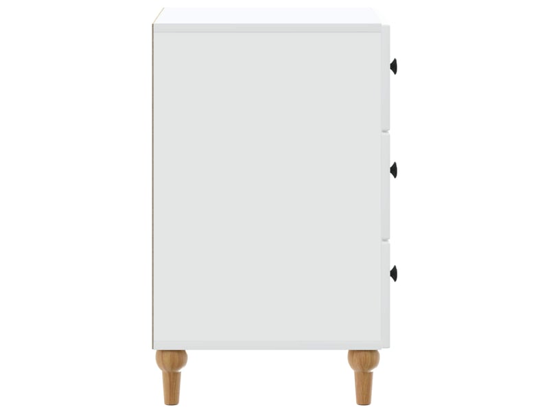  Table de chevet blanc 43 x 41 x 66,5 cm bois d'ingénierie  - Conforama E