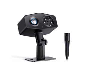 Projecteur led exterieur wi-fi bluetooth ip67 tete 180 noir 20 disques