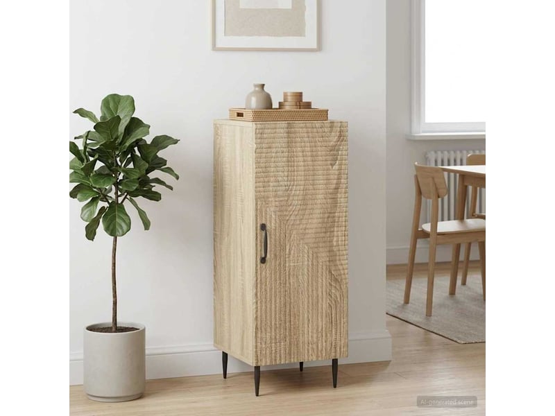 Buffet - bahut - meuble de rangement chêne sonoma 33 x 34,5 x 89,5 cm bois d'ingénierie - Conforama B