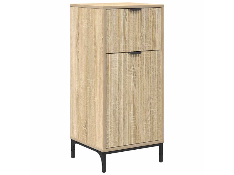 Cabinet de salle de bain, armoire salle de bain chêne sonoma 39,5 x 36 x 88 cm cf65355 - Conforama A