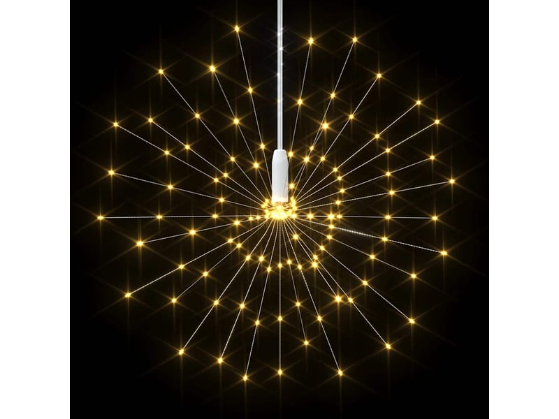  Feux d'artifice de noël d'extérieur 10 pcs blanc 20 cm 1400 led  - Conforama E