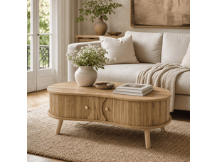 Table basse coloris naturel XYLO