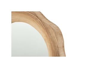 Miroir de salle de bain coloris beige <strong>PARIS PRIX</strong> <strong></strong> - 45 cm x 42 cm