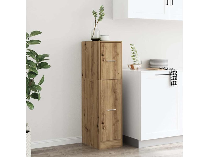  Meuble de rangement, armoire d'apothicaire chêne artisanal bois d'ingénierie shl4962  - Conforama D