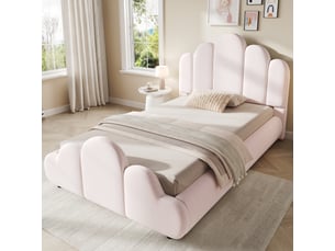 Lit simple 90x200 cm <strong></strong>  <strong>evarich</strong> coloris rose