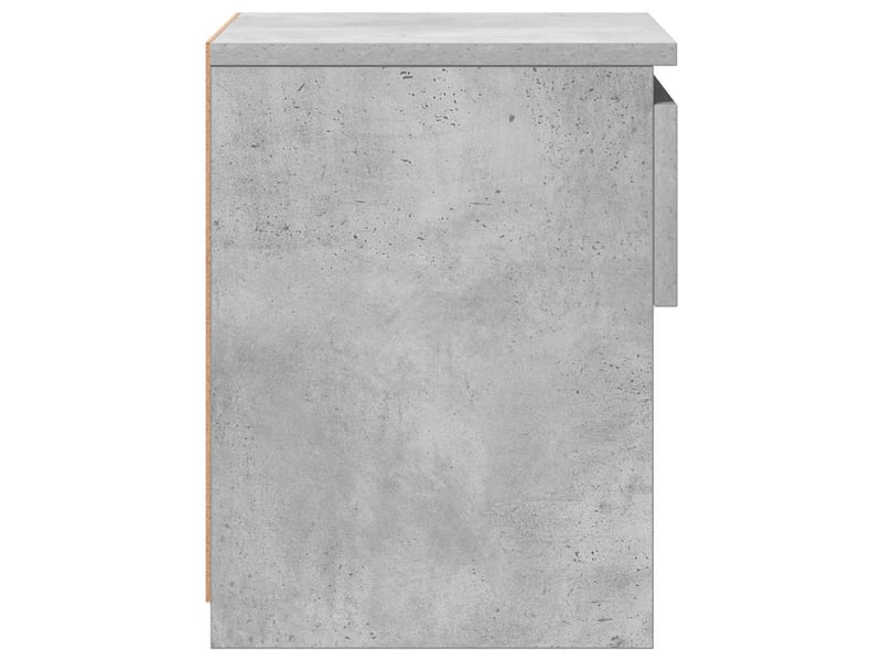  Table de chevet - cabinet de chevet - table de nuit gris béton 40x30x39 cm bois d’ingénierie  - Conforama D