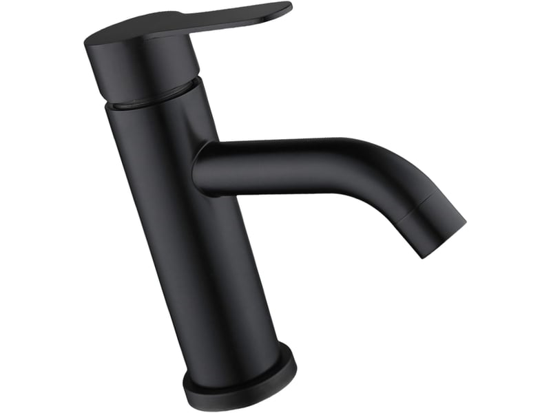  Robinet mitigeur eau chaude et eau froide, coude en acier inoxydable noir, monotrou, avec flexible de 60 cm - lh00000746jy LH00000746JY - Conforama B