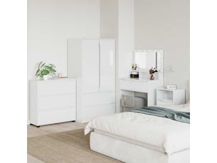 Commode 1 tiroir(s) <strong></strong> <strong></strong> coloris blanc largeur 80 cm