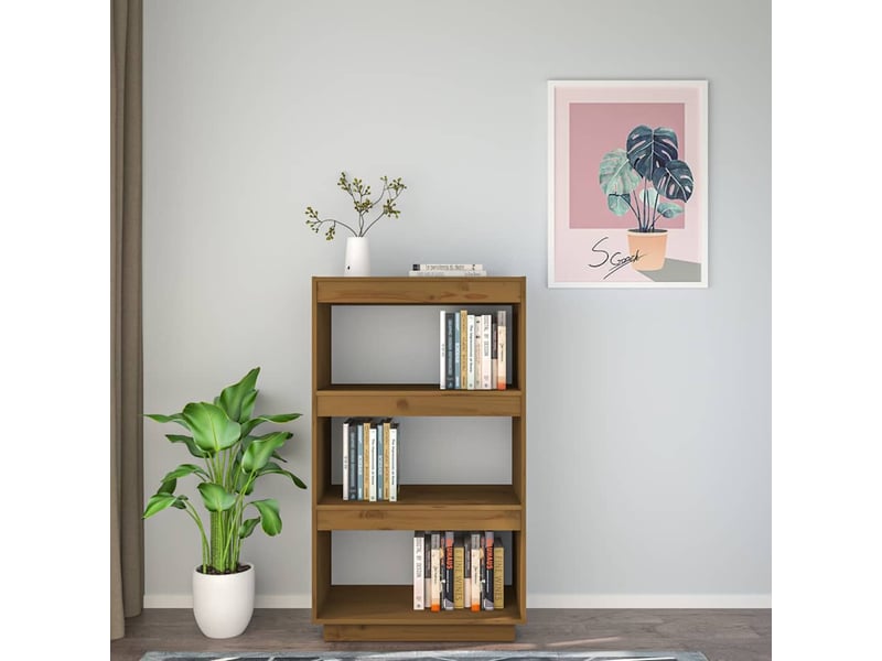  Bibliothèque, séparateur de pièce marron miel 60x35x103 cm pin  - Conforama C