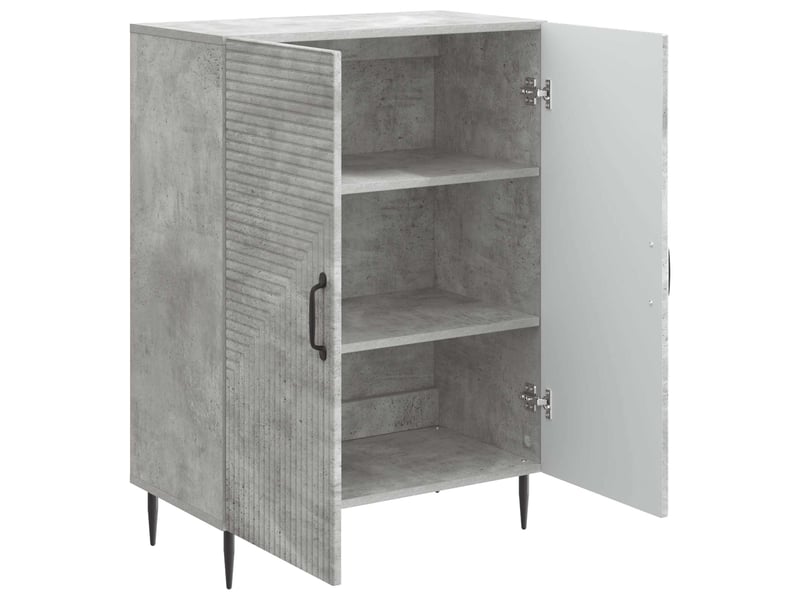 Buffet - bahut - meuble de rangement gris béton 66 x 34,5 x 89,5 cm bois d'ingénierie  - Conforama D