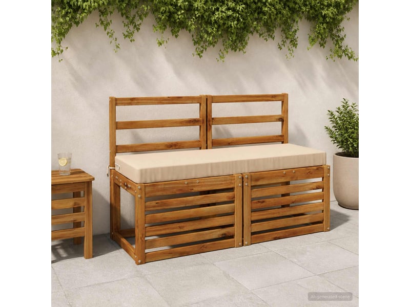 Coussin de banc, coussin d'assise, coussin de canapé soest 100 % polyester crème 100 x 40 x 8 cm cf53197  - Conforama B
