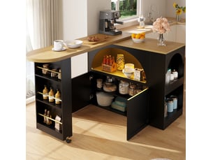 Bar coloris noir OKWISH - 135 cm