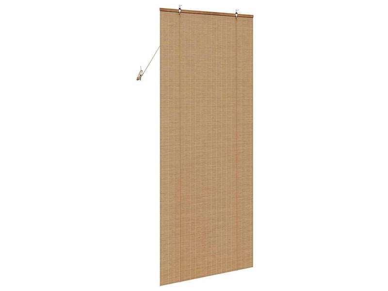  Store enrouleur - rideau enrouleur marron 90 x 220 cm bambou  - Conforama E