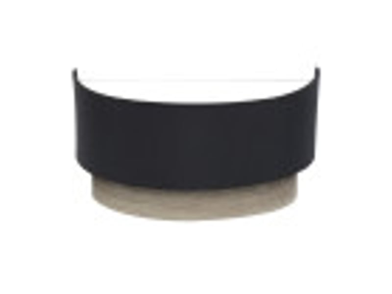  Applique murale fabrilamp tania noir bois gris 1 x e27 15x30x16 cm 188361009 - Conforama B