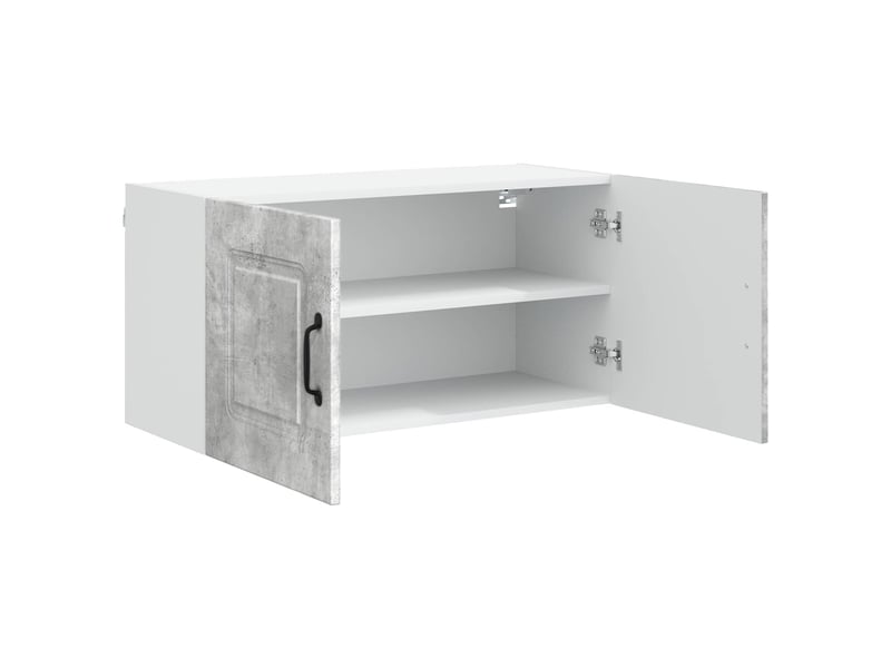 Meuble mural de cuisine | armoire de cuisine gris béton 80x31x40cm shl4818 - Conforama E