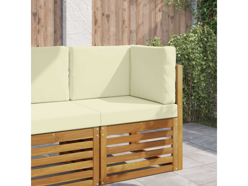 Coussin de canapé d'extérieur, coussin de chaise polyester crème 60 x 60 cm cf54074 - Conforama B
