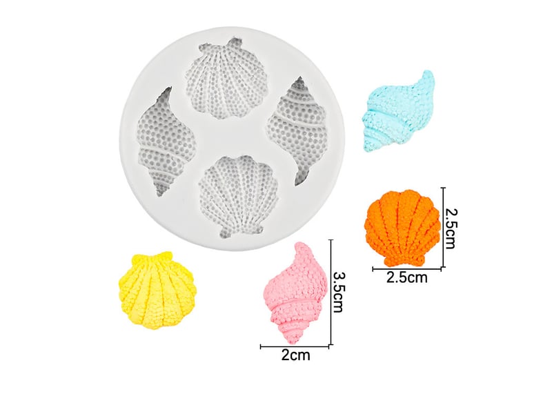  Moule en silicone pour fondant, gâteau, chocolat, biscuits, bonbons, pâtisserie, outil de cuisine, décoration de fête, motif coquillage d'animaux mari NO Commercial reference - Conforama E