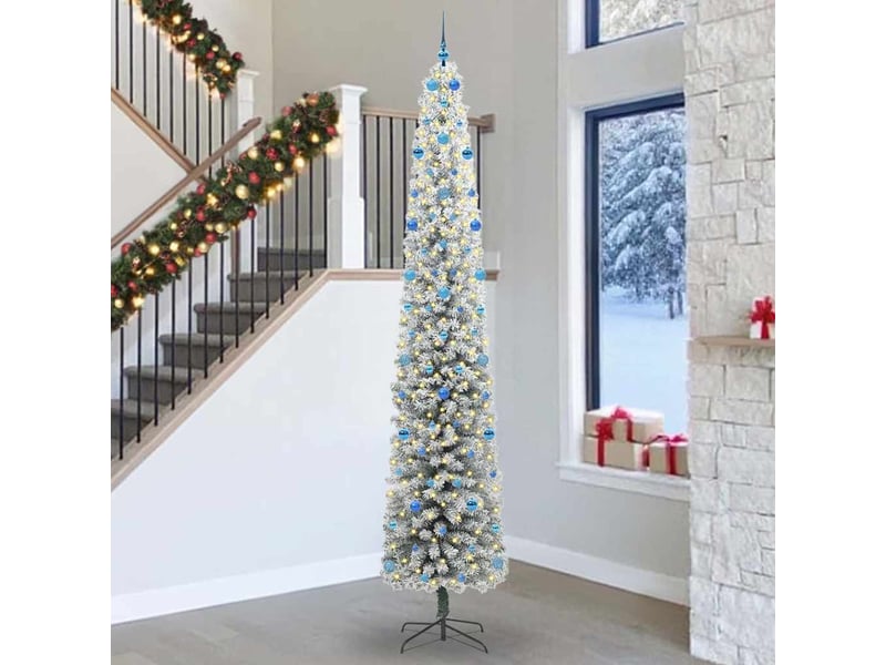  Sapin de noël artificiel, arbre de noël vert 300 cm pvc et acier et plastique shl1836  - Conforama B