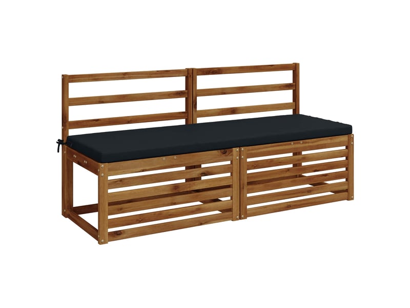  Lot de 2 coussins de banc, coussins d'assise soest 100 % polyester bleu foncé cf56781  - Conforama C