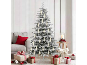 Boule en forme de spirale de noël 40 pcs doré 3 x 11 cm