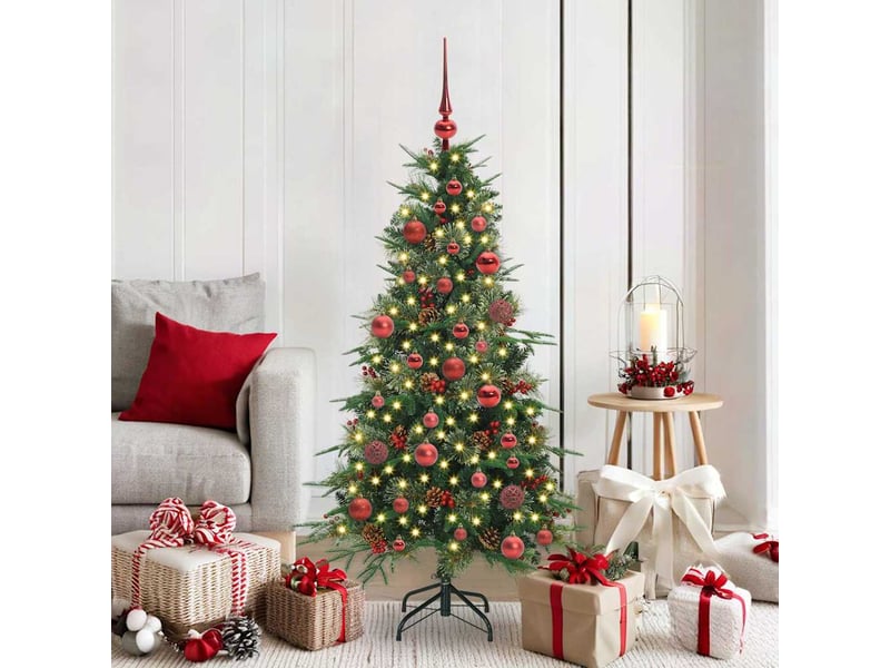  Sapin de noël artificiel, arbre de noël à branches articulées vert 150 cm shl2812  - Conforama B