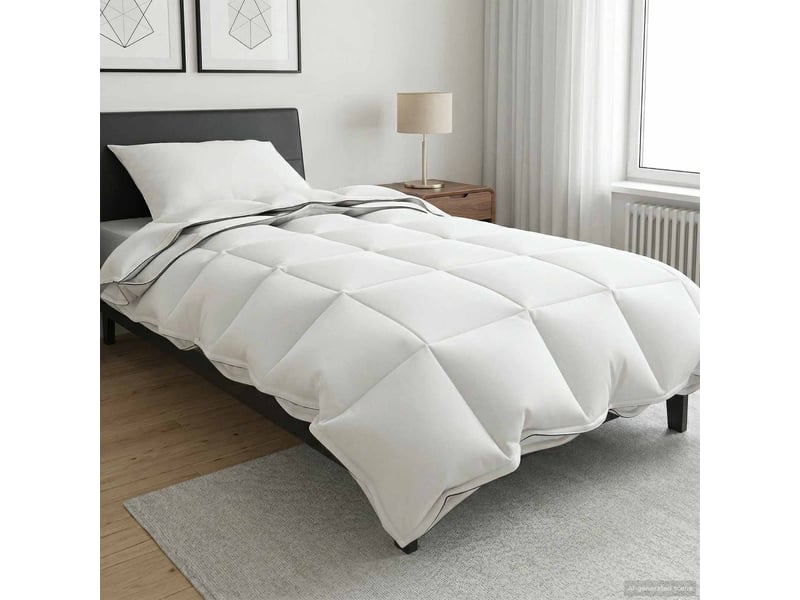  Couette - duvet 135 x 200 cm 100% coton blanc  - Conforama B