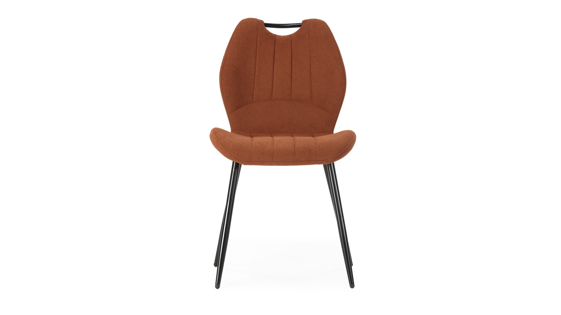 Chaise en tissu MULI coloris brique Brique 86 Conforama