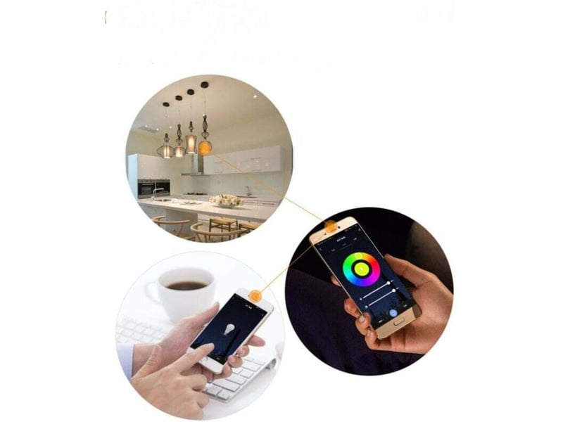  Ampoule led e27 connectée wifi 10w rgb+cct 2000-4000k alexagoogle home 1pcs  - Conforama D