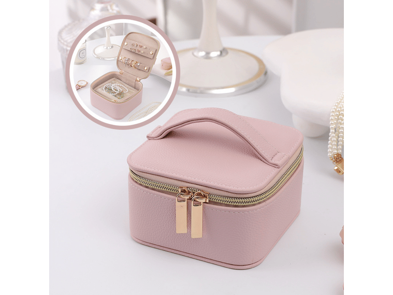  Petite boîte à bijoux de voyage, boîte cadeau en velours de qualité supérieure pour collier, bague, boucles d'oreilles  - Conforama A