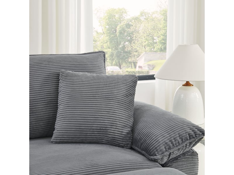  Fauteuil modulable en tissu et mousse haute densité, fonction couchage, repose-pieds mobile, poches et sans montage  - Conforama E
