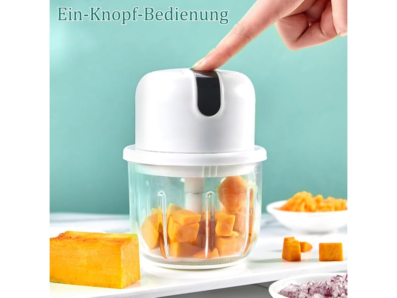  Coupe-oignons électrique 300 ml, hachoir à oignons de cuisine, rechargeable par usb, hachoir à ail, hachoir à légumes, pour viande, oignons, ail  - Conforama C
