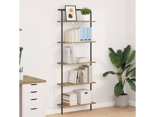 Étagère 5 niveaux, étagère de rangement 60 x 24 x 168 cm bois d'ingénierie shl7837
