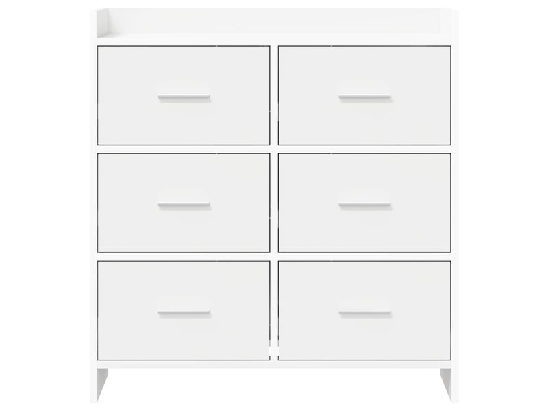  Buffet - bahut - meuble de rangement blanc 75 x 33 x 80 cm bois d'ingénierie  - Conforama E